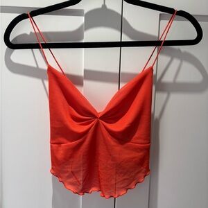 Garage Orange Handkerchief Tank